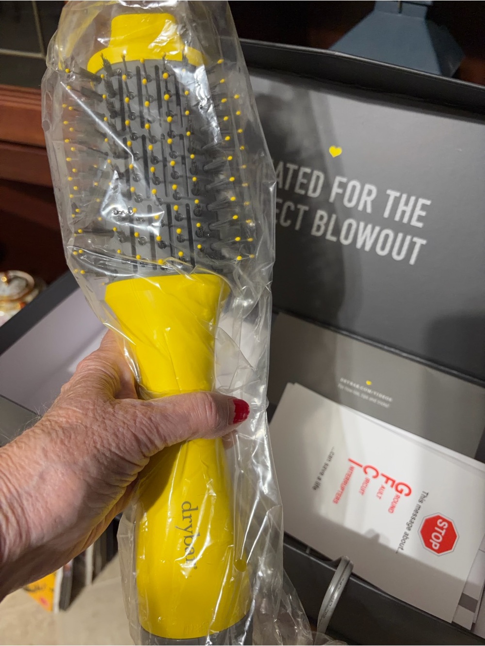 Drybar Yellow oval Brush with Cushioned Bristles
New in Box